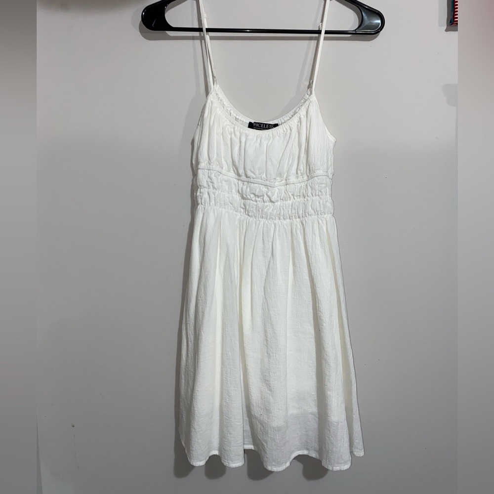White mini dress
